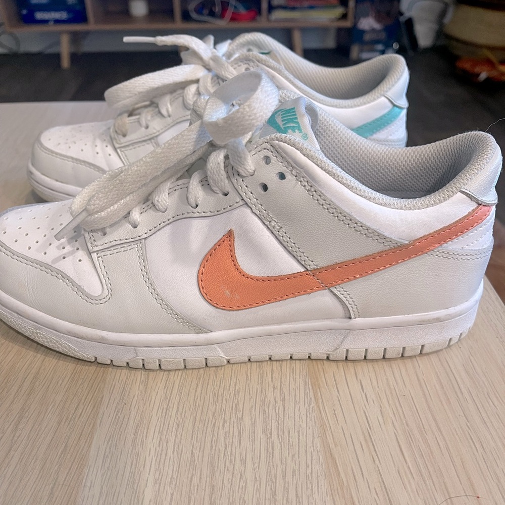 Nike Dunks Pink and Blue check